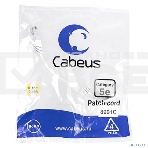 Шнур комм. Cabeus, кат. 5е, неэкр., U/UTP, RJ45/RJ45, LSZH, AWG24, 0.15м, белый, фото2