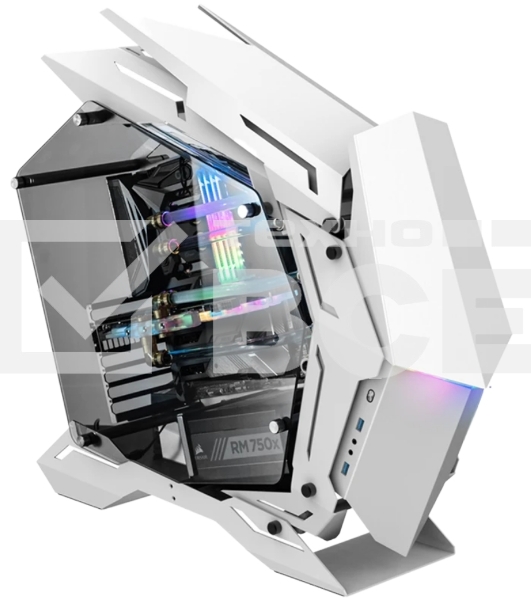 Корпус без блока питания JONSBO MOD-3, Full-Tower, TG, no fans, 2xUSB-A 3.0, EATX, ATX, mATX, mITX White