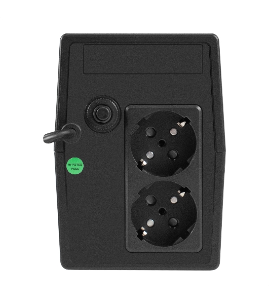 Источник бесперебойного питания ExeGate Power NB-600.LED.AVR.2SH (600VA/360W, LED, AVR, 2*Schuko, батарея 12V 7.2Ah, Black)