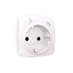 Лицевая панель OMEGA (Жемчуг) для электрической розетки с/з со шторками 2USB A+C QUANT OP2100, фото 1