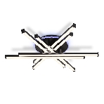 Потолочный светодиодный светильник Ambrella light FL6272 BK черный 76W 3000K-6400K+RGB 700*615*135 (ПДУ ИК), фото12