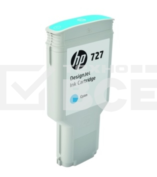 Картридж струйный HP 727 F9J76A голубой для HP DJ T1500/T1530/T2500/T2530/T920/T930 (300мл)