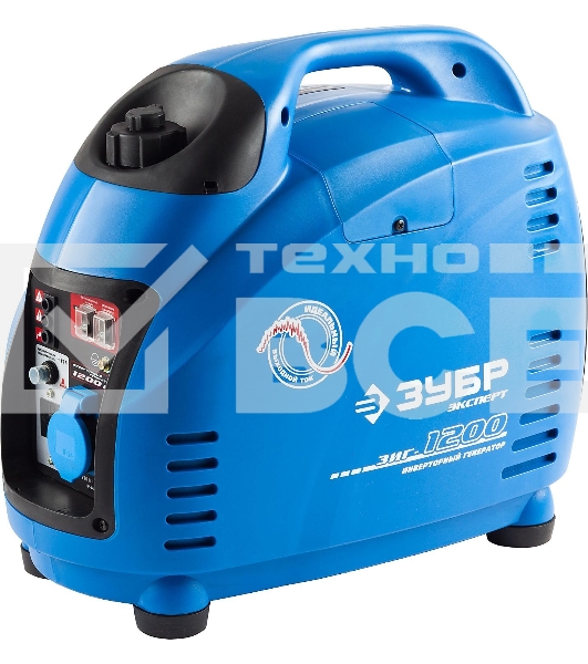 Электрогенератор бензиновый инверторный Зубр ЗИГ-1200, 1.2 кВт, 94 дБ, 18.8 кг