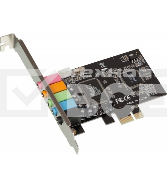 Звуковая карта PCI-E C-media ASIA PCIE 8738 6C,  5.1, oem