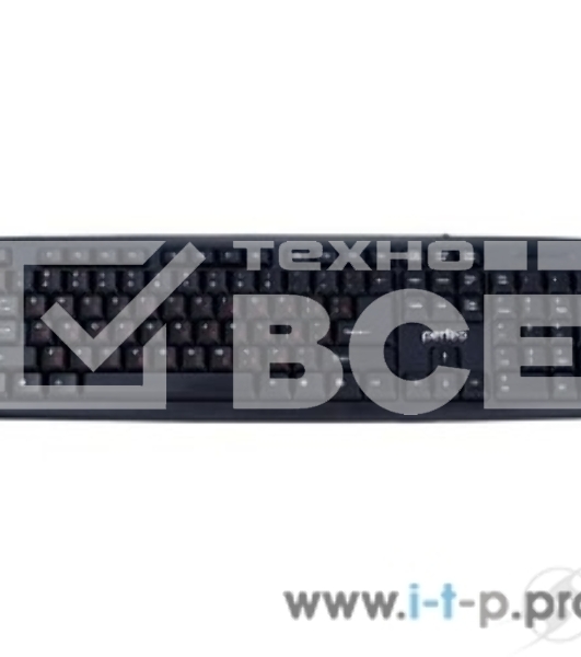 Клавиатура PERFEO PF-6106-USB черный(Perfeo клавиатура стандартная, PS/2, черная (PF-6106-ST) Размеры: 442x132x25 мм)
