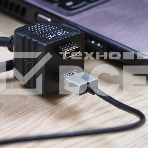 Переходник Rexant штекер HDMI - 2 гнезда HDMI с проводом, черный (10 шт./уп.), фото2