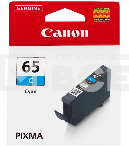 Картридж струйный Canon CLI-65 C голубой 12,6 мл