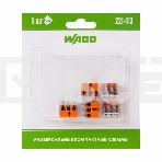 Клемма универс. компактная 3хпр. 221-413 (уп.5шт) WAGO 07-5163-05, фото 1