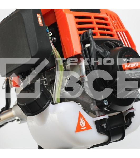 Бензотриммер PATRIOT PT 415T (1+1) [250106242]{4-ТАКТНЫЙ двигатель, раб.объем 31сс, 1.3 л.с., полуавтоматическая катушка,3Т нож, 40Т диск, ранцевая портупея}