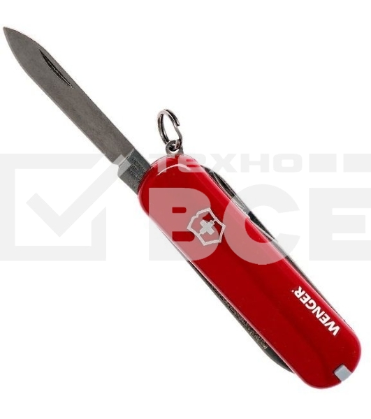 Нож перочинный Victorinox Wenger (0.6423.91) 65мм 7 функций красный карт.коробка