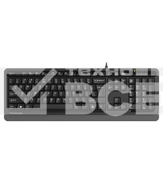 Клавиатура A4Tech Fstyler FKS10 проводная, USB, черный/серый