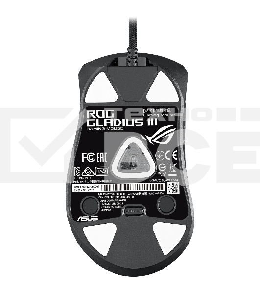 Мышь проводная ASUS ROG Gladius III черный, 19000 dpi, USB, кнопки - 6