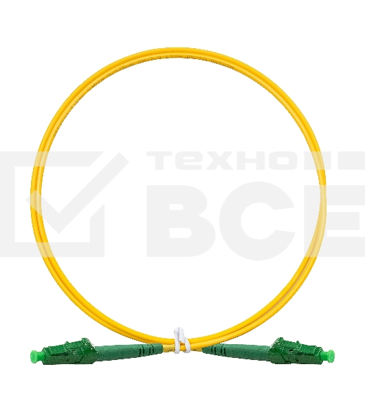 Патч-корд волоконно-оптический ExeGate FC-S-9-LC/APC-LC/APC-1M-LSZH (Шнур ВО SM 9/125 (OS2/G.652.D), LC/APC-LC/APC, Simplex, LSZH, 1м)