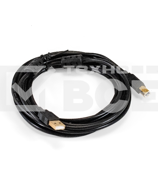 Кабель USB 2.0 ExeGate EX-CCF-USB2-AMBM-4.5 (Am/Bm, 4,5м, 2 фильтра)