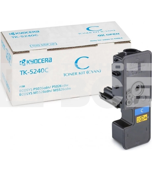 Картридж лазерный Kyocera TK-5240C (1T02R7CNL0) голубой для P5026cdn/cdw, M5526cdn/cdw 3000 стр.