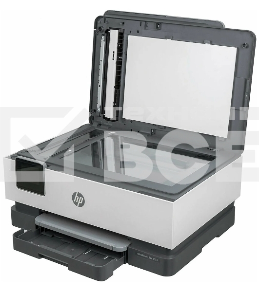 МФУ струйный HP OfficeJet 8023 (1KR64B), A4, цвтной, печ. до 20 стр/мин. (ч/б), до 10 стр/мин. (цвет), скан. до 8 стр/мин. (ч/б) 3.5 стр/мин. (цвет), 1200 x 1200 dpi, USB, RJ-45, Wi-Fi, Air Print