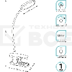 Светильник Gauss GTL205 (GT2052) настольный на прищепке LED черный 5Вт, фото4