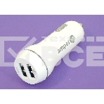 Автомобильное зарядное устройство AMPERIN CCW2USB USB 1 DC 5V/2.1A USB 2 5V/1A Белый, фото2