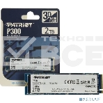 Накопитель SSD Patriot P300, 2TB, PCIe 3.0 x4, M.2 2280, NVMe, R/W 2100/1650, фото2
