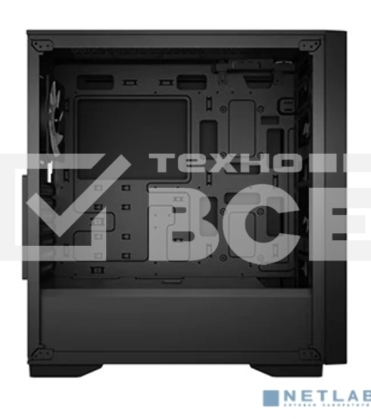 Компьютерный корпус Deepcool MATREXX 50 MESH 4FS без БП, боковое окно (закаленное стекло), 3xColor LED 120мм ветилятора спереди, 1xColor LED 120мм ветилятор сзади, черный, ATX