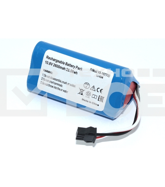 Аккумулятор для пылесоса Ecovacs TCR360, D36A, D36B, D36C, D36E, DA611, DB35, DA60 10,8V 2600mAh