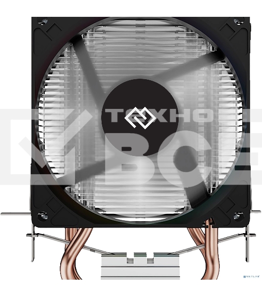 Кулер для процессора Digma D-CPC110-PWM1 черный, 90 мм, алюминий/медь, 2200 об/мин, 23 дБ, 4 pin, 110 Вт, 130 мм
