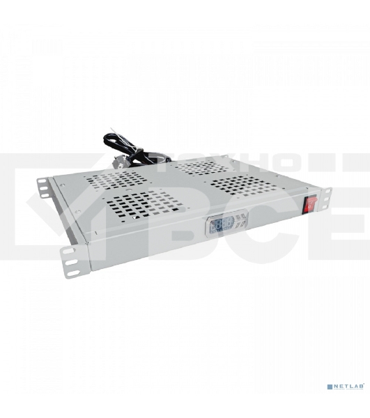 Модуль вентиляторный NTSS (NTSS-FAN4/19T) 4 вент. с термостатом с контроллером серый (упак.:1шт)