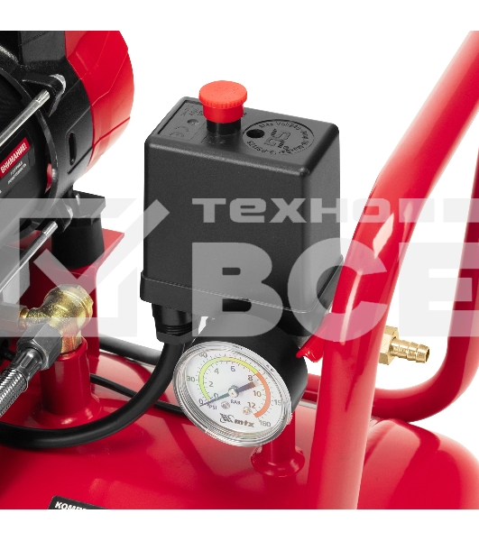 Компрессор безмасляный малошумный SPC 3000/50, 3000 Вт, ресивер 50 л, 520 л/мин MTX