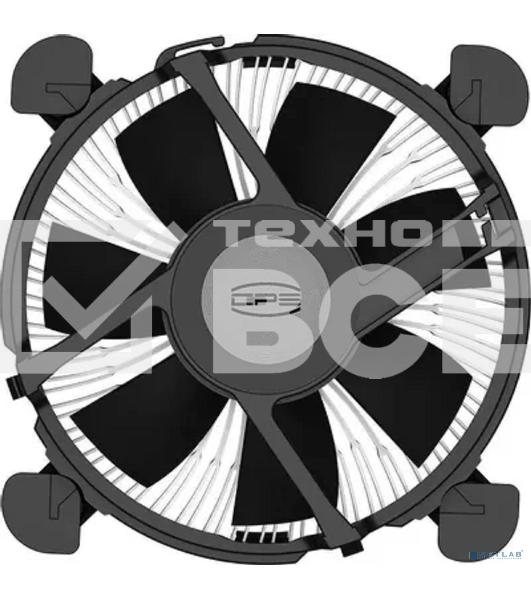 Кулер для процессора PCCooler R94-V2 серебристый/черный 94мм алюминий 2400rpm 27.3db 4-pin 65W 56мм