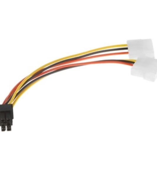 Кабель питания Cablexpert CC-PSU-63-15CM, Molex/PCIe 6pin, 15 см, пакет