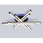 Потолочный светодиодный светильник Ambrella light FL6272 BK черный 76W 3000K-6400K+RGB 700*615*135 (ПДУ ИК), фото11