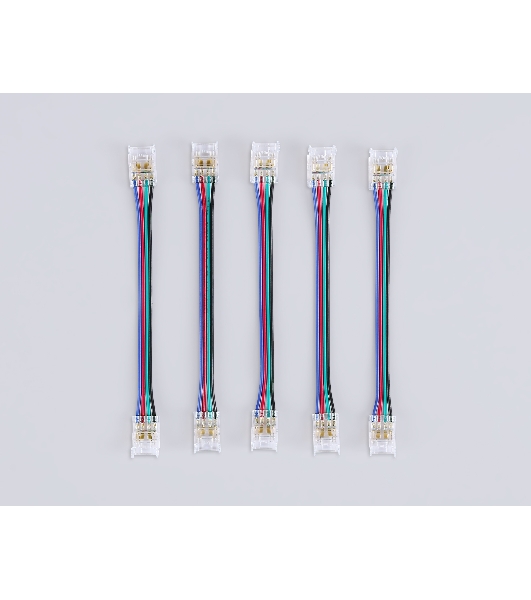 GS7921 Соединитель гибкий двухсторонний COB RGB 12/24V для лент 10mm (4 конт.) (5шт)