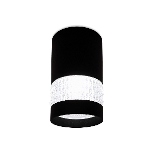 Светильник Ambrella light TN374 SBK черный песок GU5.3 D65*117