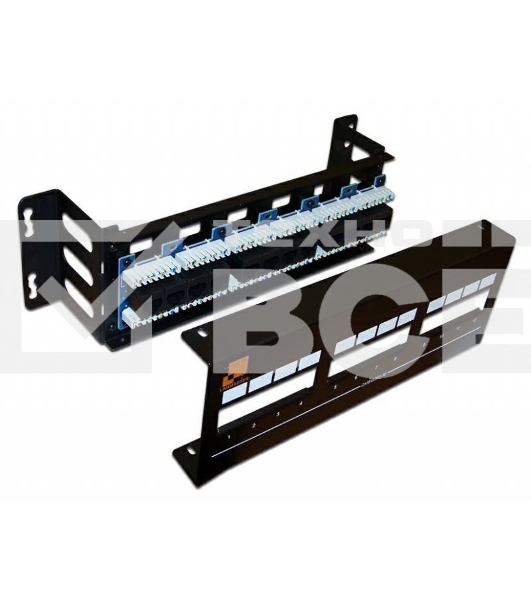 Патч-панель Lanmaster LAN-PPF12U5E/W 19