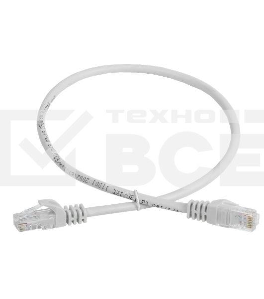 Патч-корд кат.5е UTP 2м сер. GENERICA ITK PC01-C5EU-2M-G