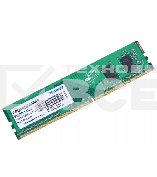 Оперативная память Patriot, DDR4, 4GB (1x4 GB), 2666 MHz, CL19