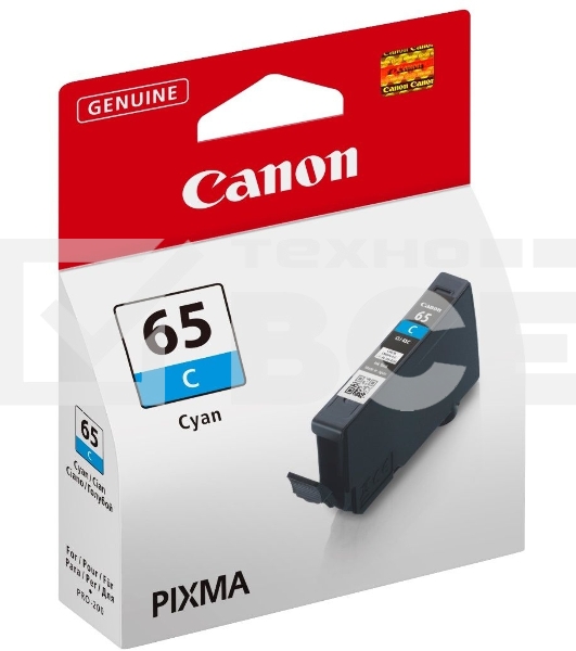 Картридж струйный Canon CLI-65 C голубой 12,6 мл