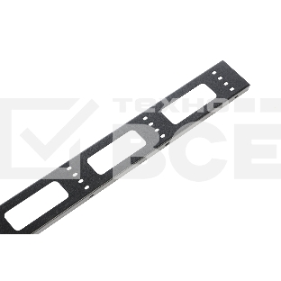 Вертикальный кабельный органайзер ЦМО для стойки внешний с окнами, ширина 95мм 42U, черный (ВКО-СТК-42-9005)