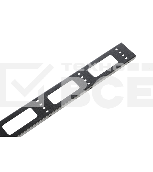 Вертикальный кабельный органайзер ЦМО для стойки внешний с окнами, ширина 95мм 42U, черный (ВКО-СТК-42-9005)