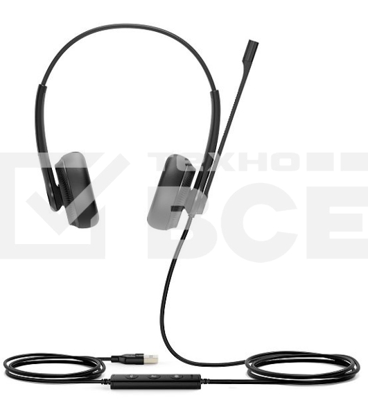 Гарнитура проводная Yealink UH34 Dual UC