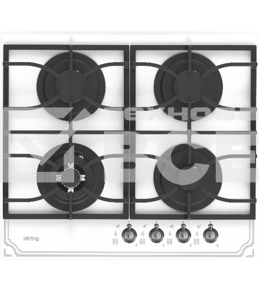 Газовая стеклянная варочная панель HGG 6911 CTRW