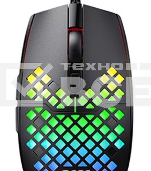 Мышь проводная Acer OMW134 черный, 3200 dpi, USB, кнопки - 6