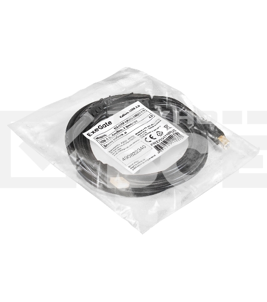 Кабель USB 2.0 ExeGate EX-CCF-USB2-AMBM-4.5 (Am/Bm, 4,5м, 2 фильтра)
