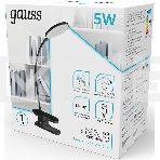 Светильник Gauss GTL205 (GT2052) настольный на прищепке LED черный 5Вт, фото 1
