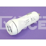 Автомобильное зарядное устройство AMPERIN CCW2USB USB 1 DC 5V/2.1A USB 2 5V/1A Белый, фото 1
