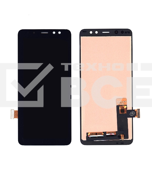 Дисплей для Samsung Galaxy A8 (2018) SM-A530F в сборе с тачскрином (TFT) черный