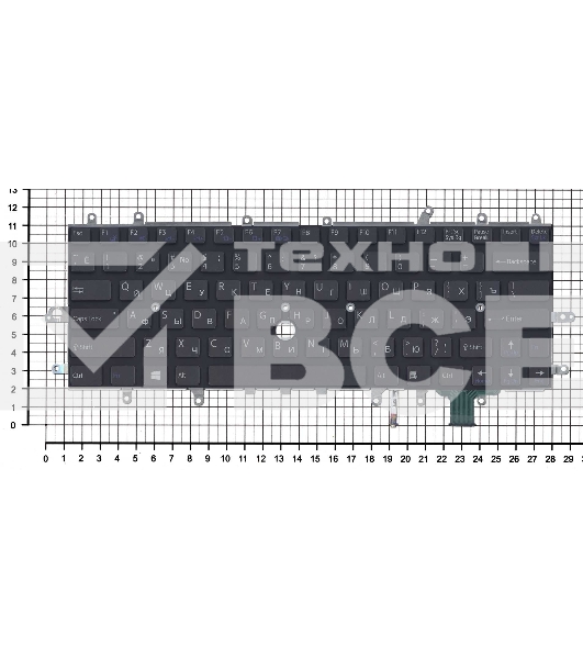 Клавиатура для ноутбука Sony Vaio SVD11 черная с подсветкой