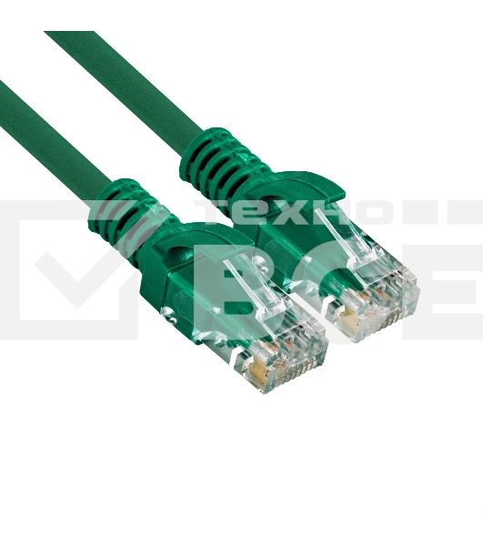Патч-корд ExeGate UTP-RJ45-RJ45-C6-1M-GN, UTP, cat.6, 1м, зеленый