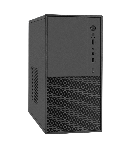 Компьютерный корпус Minitower ExeGate BAA-308M-AA500 (mATX, БП AA500 с вент. 8см, 2*USB, HD Audio, черный)