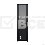 Шкаф коммутационный NTSS Премиум (NTSS-R42U6060GS-BL) напольный 42U 600x600мм пер.дв.стекл металл 900кг черный 510мм 86кг 1987мм IP20 сталь, фото3